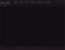Tablet Screenshot of globetheatre-la.com